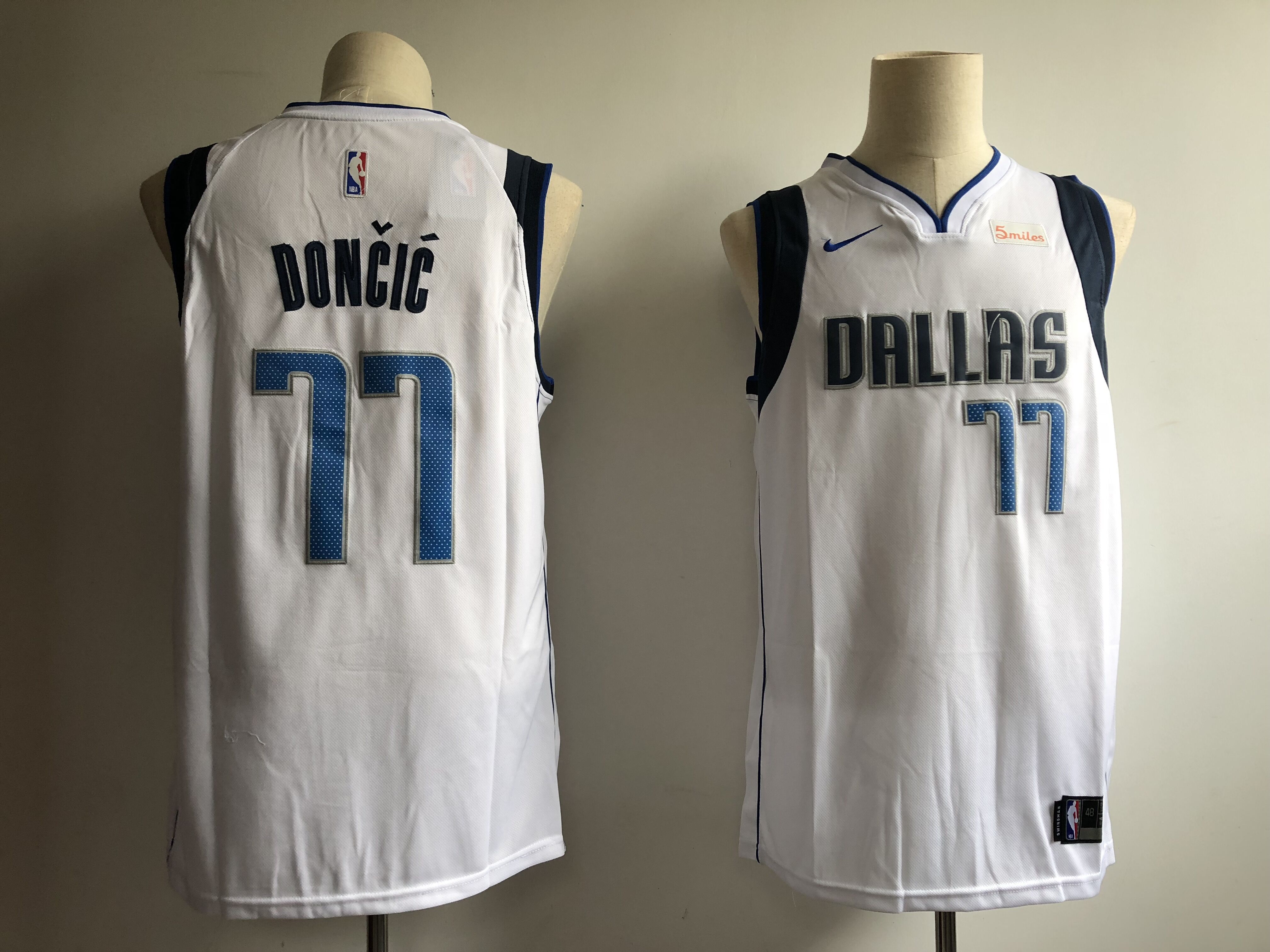 Men Dallas Mavericks #77 Doncic White Nike NBA Jerseys->->NBA Jersey